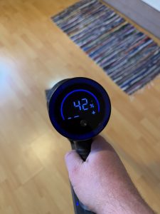 Vistefly V15s Max Akku-Staubsauger auf niedrigster Stufe