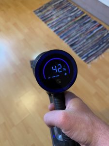 Vistefly V15s Max Akku-Staubsauger auf mittlerer Stufe