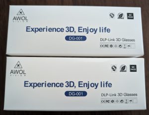 AWOL Vision LTV-3500 Pro Beamer 3D Brillen Verpackung