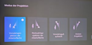 AWOL Vision LTV-3500 Pro Beamer Menü Übersetzungsfehler