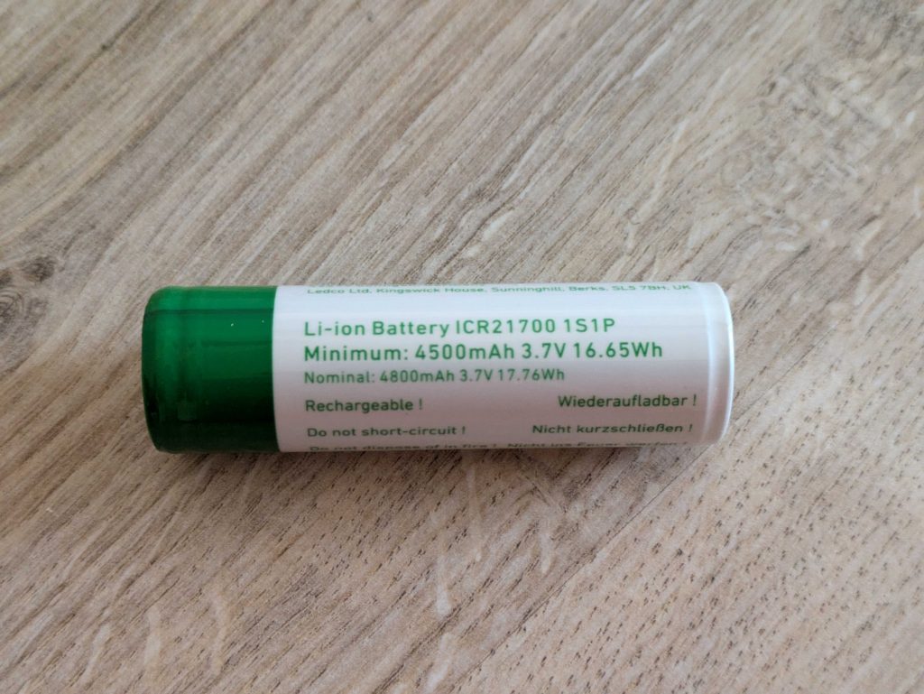 Akku der Ledlenser P9R Core LEP Taschenlampe