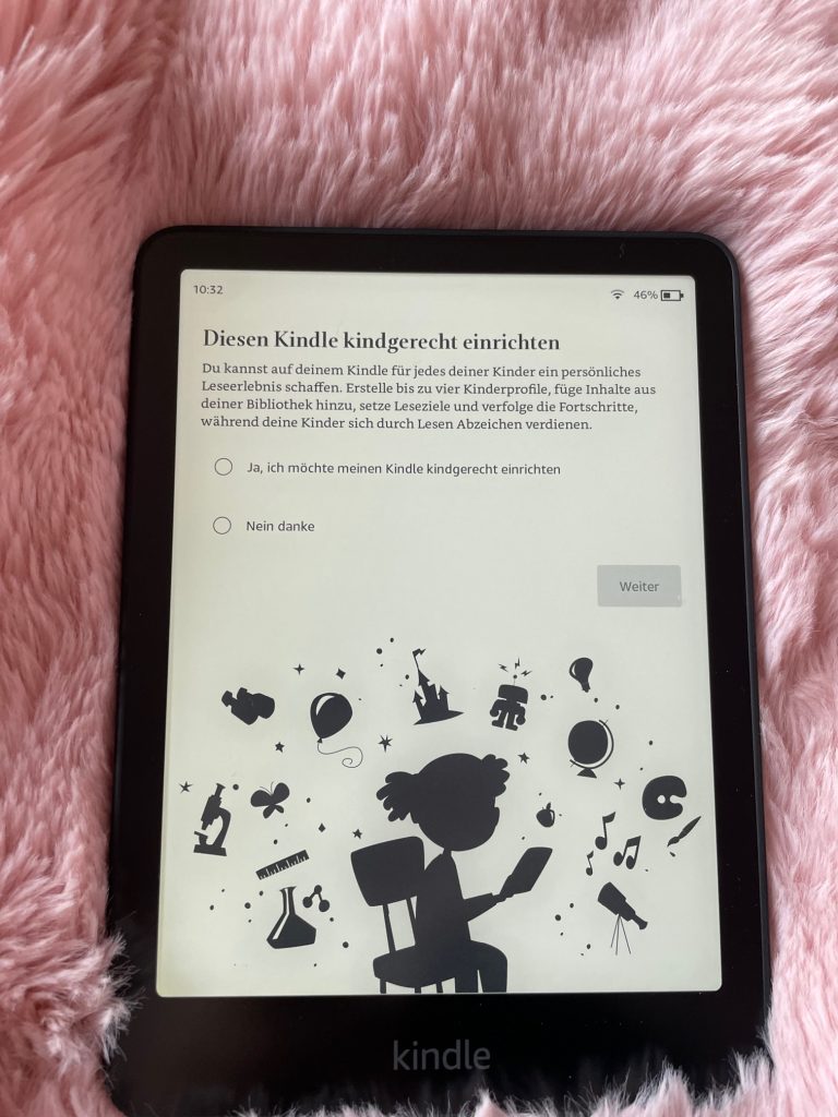 Amazon Kindle Paperwhite eBook-Reader Einrichtung