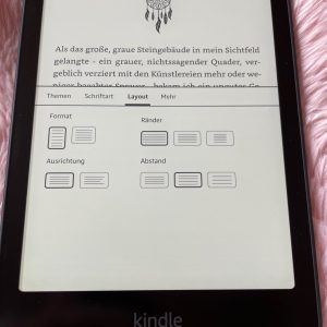 Amazon Kindle Paperwhite eBook-Reader Layout