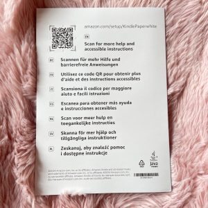 Amazon Kindle Paperwhite eBook-Reader Schnellstartanleitung