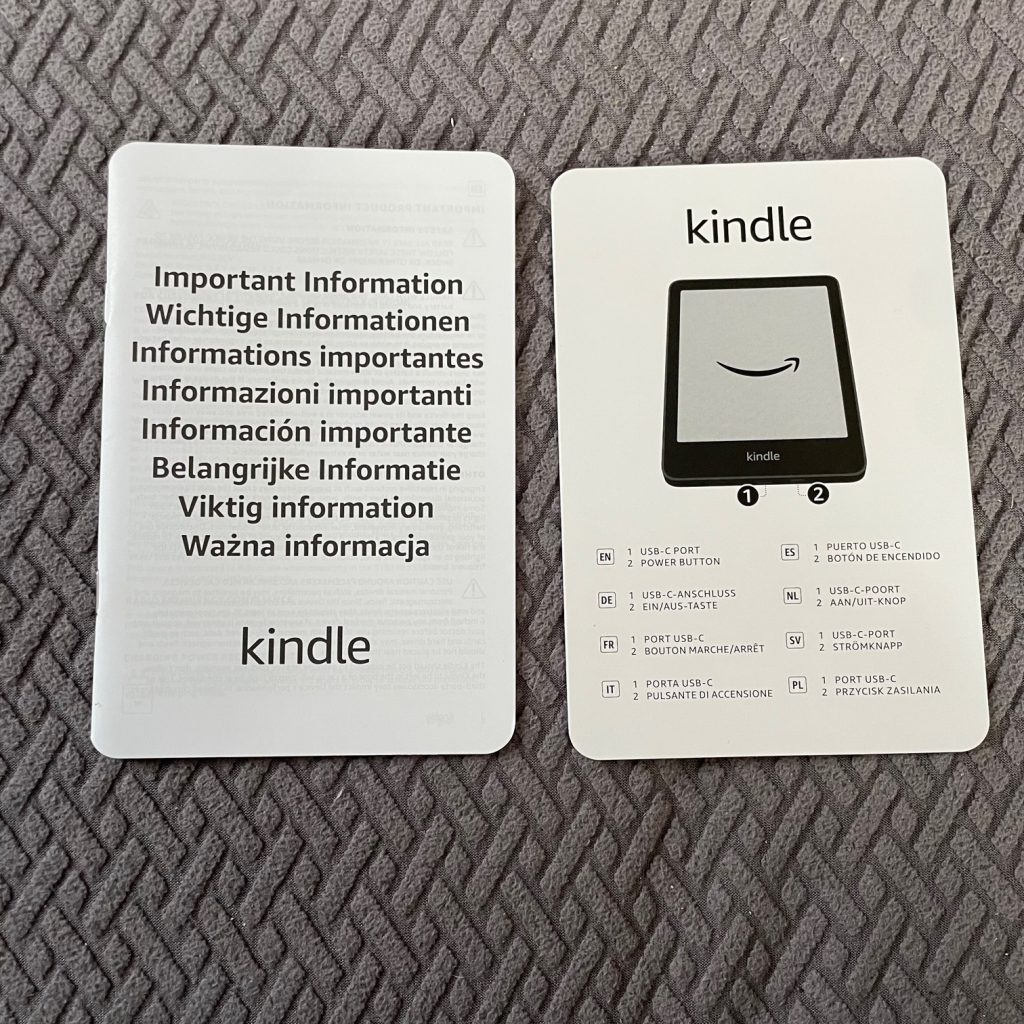 Amazon Kindle eBook-Reader Bedienungsanleitung