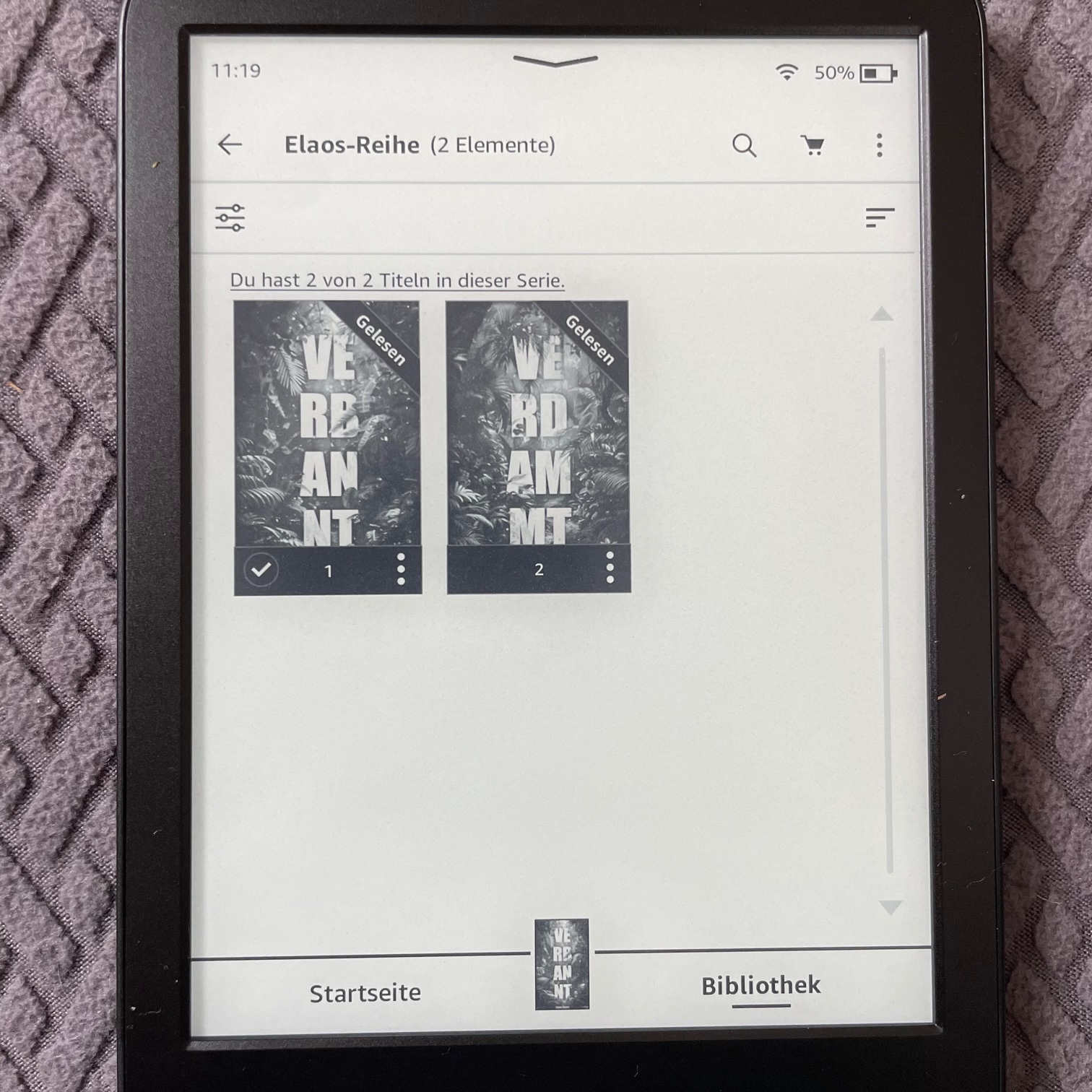 Amazon Kindle eBook-Reader Bildanzeige