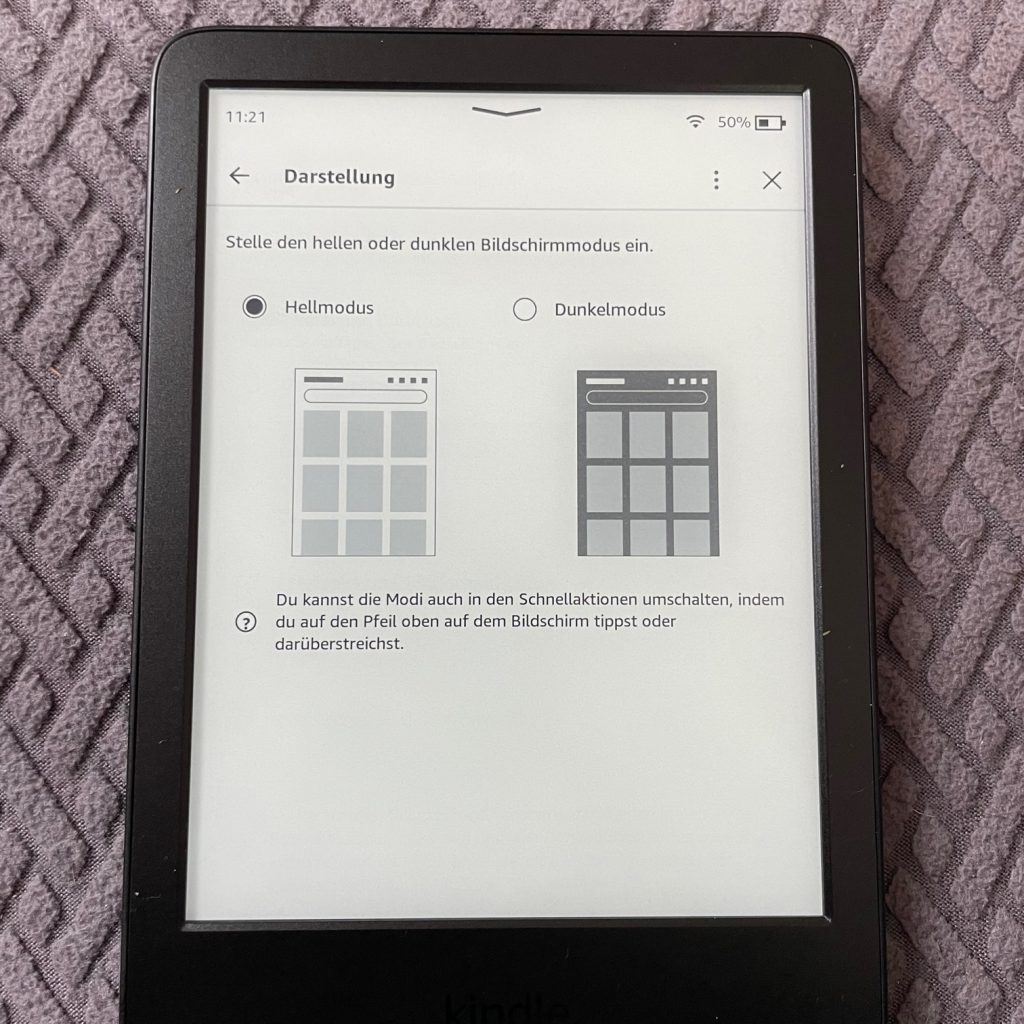 Amazon Kindle eBook-Reader Hellmodus