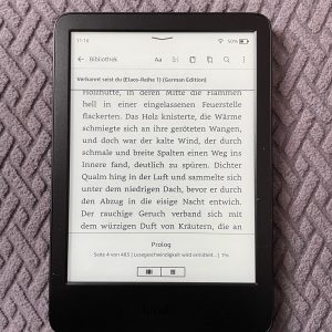 Amazon Kindle eBook-Reader Menü