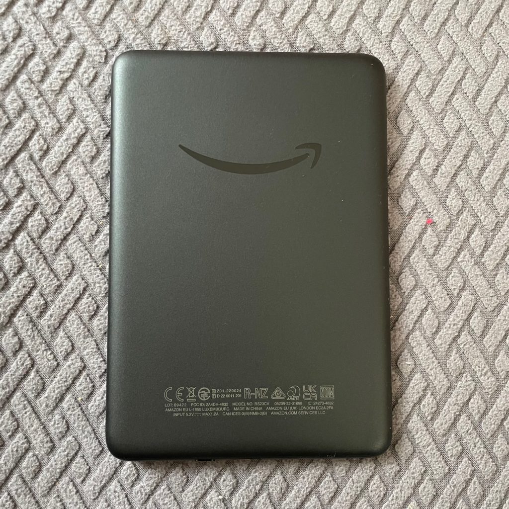 Amazon Kindle eBook-Reader Rückseite