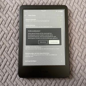 Amazon Kindle eBook-Reader zurücksetzen