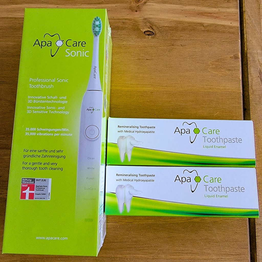 ApaCare Sonic Professional Schallzahnbürste mit Zahnpasta