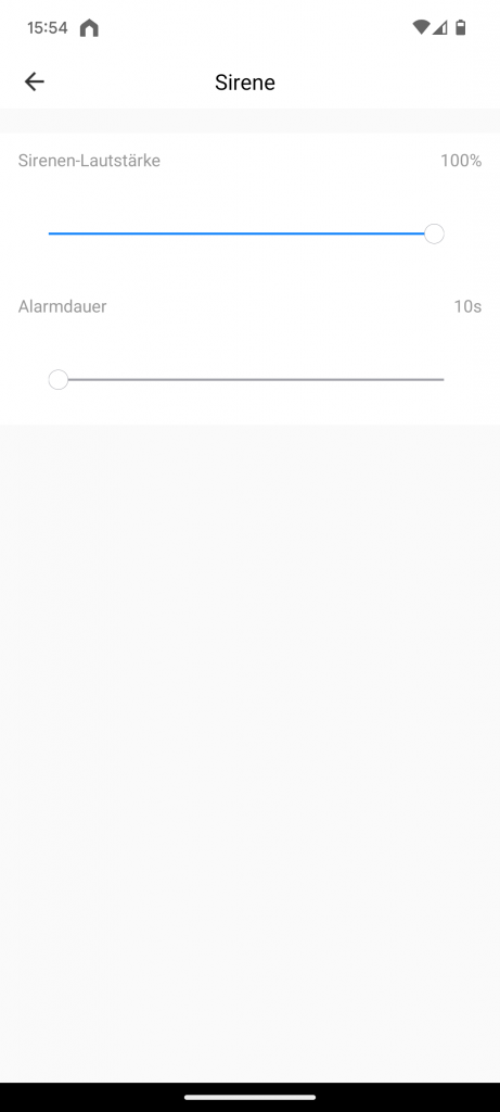 App, Sirene der Litokam LF P1t Überwachungskamera