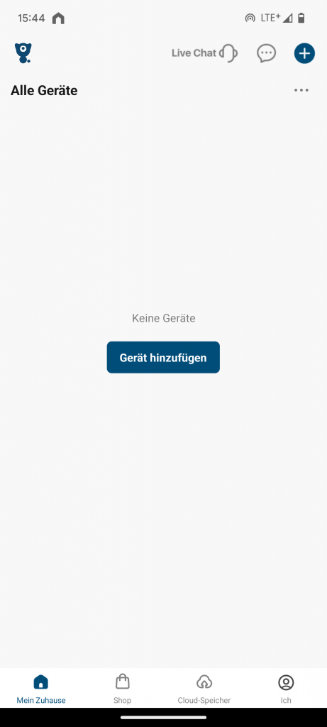 App, Übersicht der Litokam LF P1t Überwachungskamera