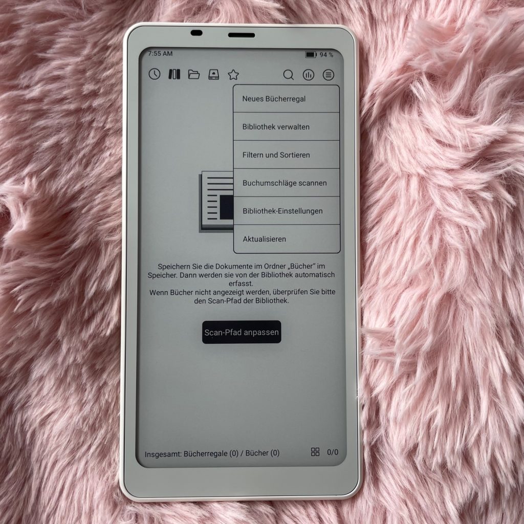BOOX Palma 2 eBook-Reader Bibliothek