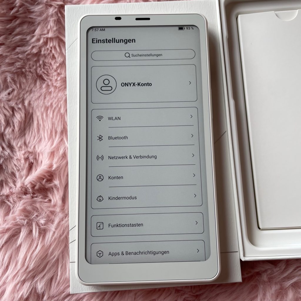 BOOX Palma 2 eBook-Reader Einstellungen