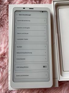 BOOX Palma 2 eBook-Reader weitere Einstellungen