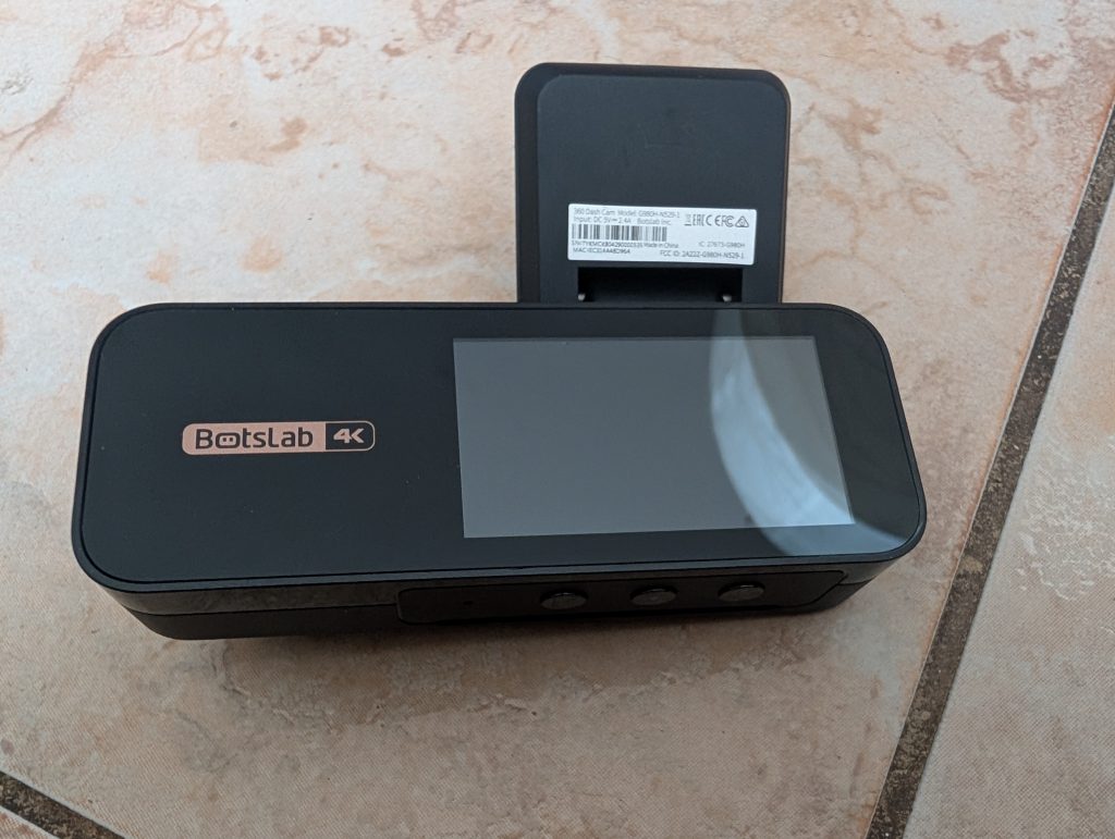 BOTSLAB G980H Dashcam von hinten