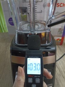 Bosch VitaBoost MMBH6P6BDE Standmixer, Messen der Lautstärke in Dezibel