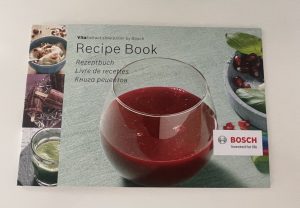 Bosch VitaExtract MESM500W Slow-Juicer Rezeptbuch von außen