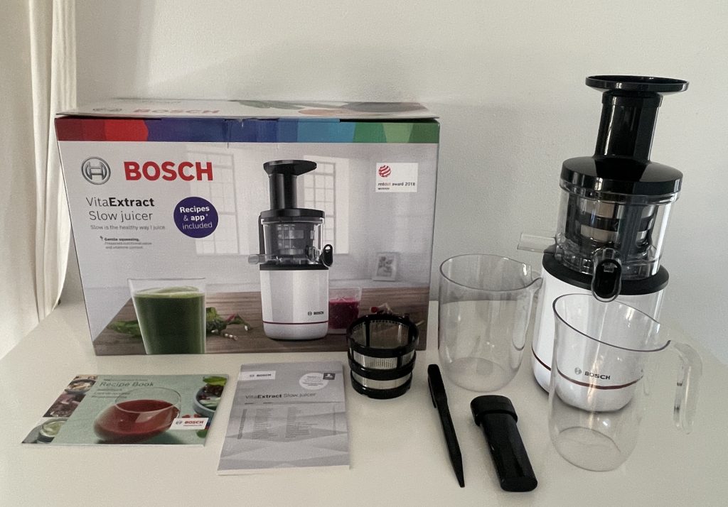 Bosch VitaExtract MESM500W Slow-Juicer ausgepackt mit Zubehör