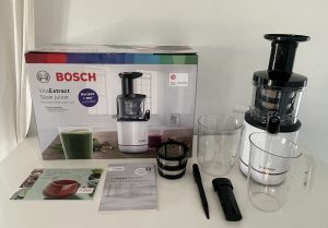 Bosch VitaExtract MESM500W Slow-Juicer ausgepackt mit Zubehör