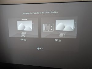 Epson EpicVision EF-22N Beamer Einrichtung