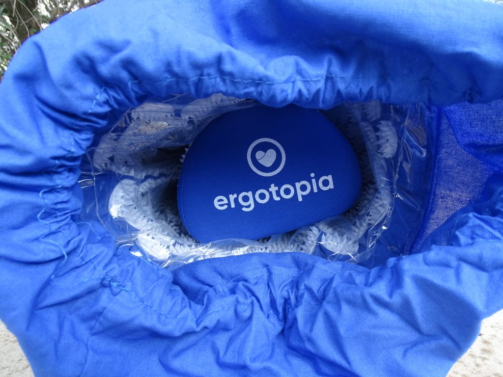 Ergotopia Akupressurmatte und Kissen in Tasche