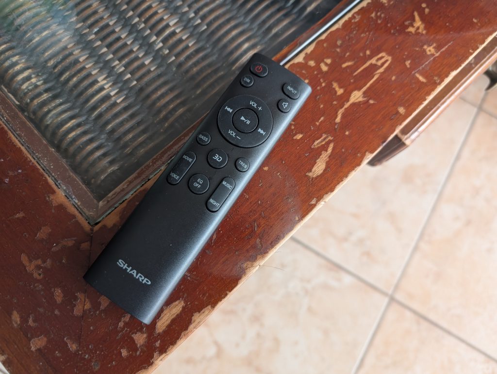 Fernbedienung der SHARP HT SB700 Soundbar