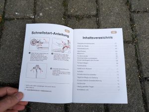 Handbuch des Isinwheel T4 Elektro-Scooters geöffnet