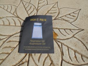 High Pulse Akupressurmatte Werbeblatt