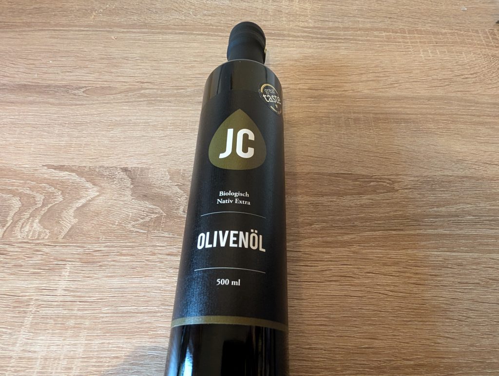 JC Natives Bio-Olivenöl extra Etikett vorne