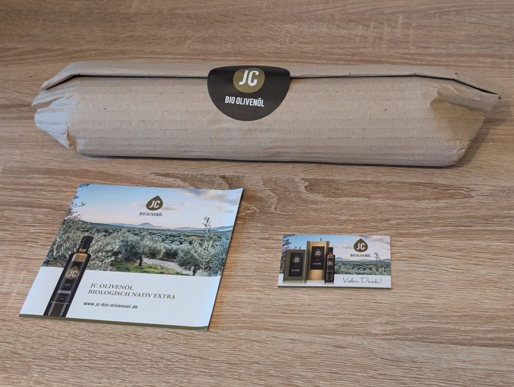 JC Natives Bio-Olivenöl extra Lieferumfang