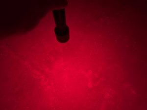 Kegel der Ledlenser P9R Core LEP Taschenlampe, rot