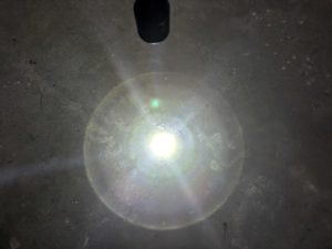 Kegel der Ledlenser P9R Core LEP Taschenlampe, zentriert