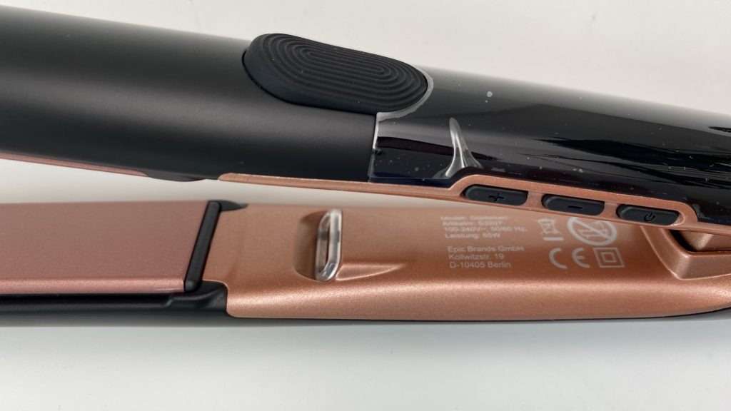 Klamer 92268 Glätteisen Detailansicht