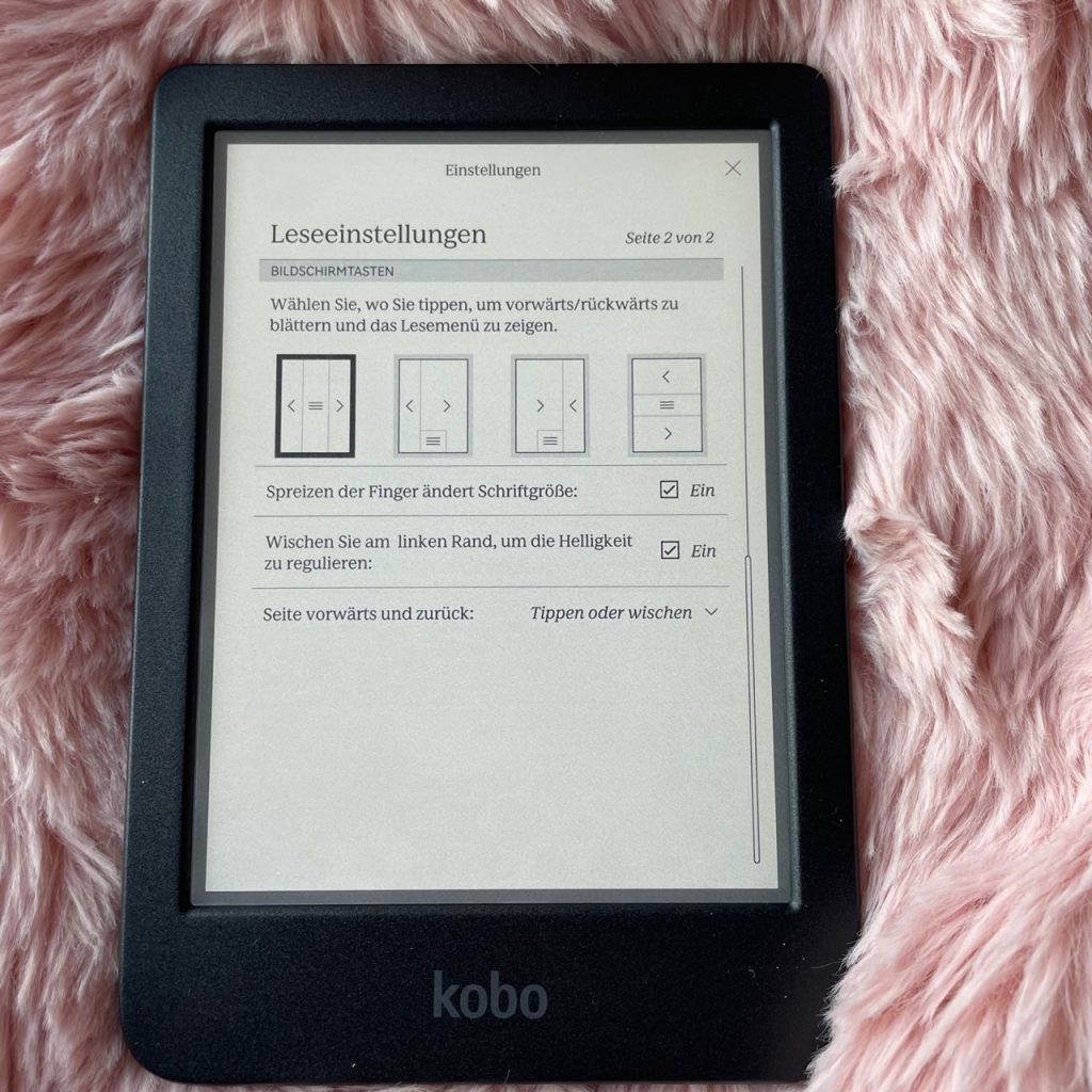 Kobo Clara Colour eBook-Reader Layout