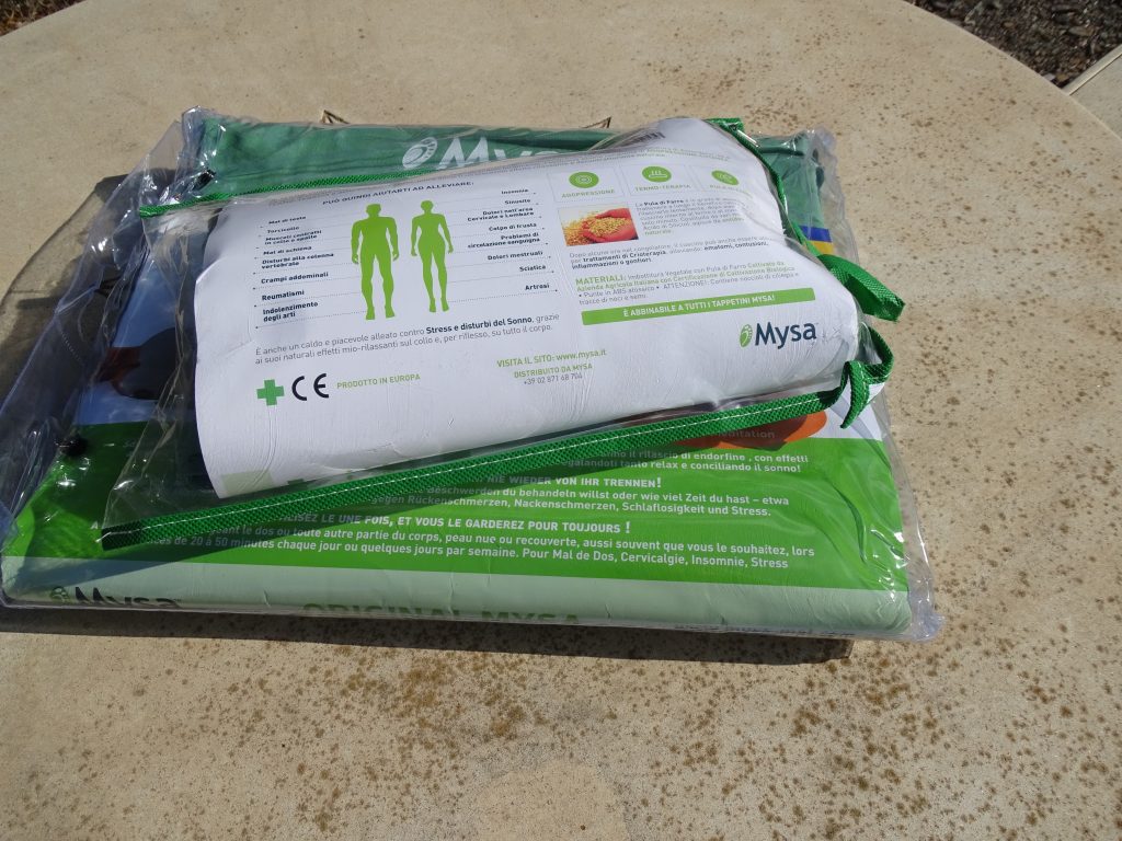 Mysa Thermo Duo Matte und Kissen in Plastiktüten