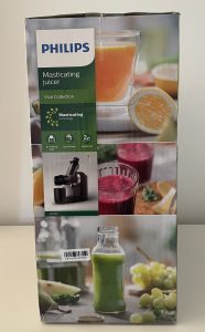 Philips Domestic Appliances HR1889:70 Slow-Juicer im Karton von der Seite