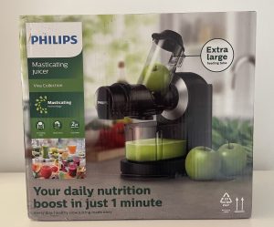 Philips Domestic Appliances HR1889:70 Slow-Juicer im Karton von vorn