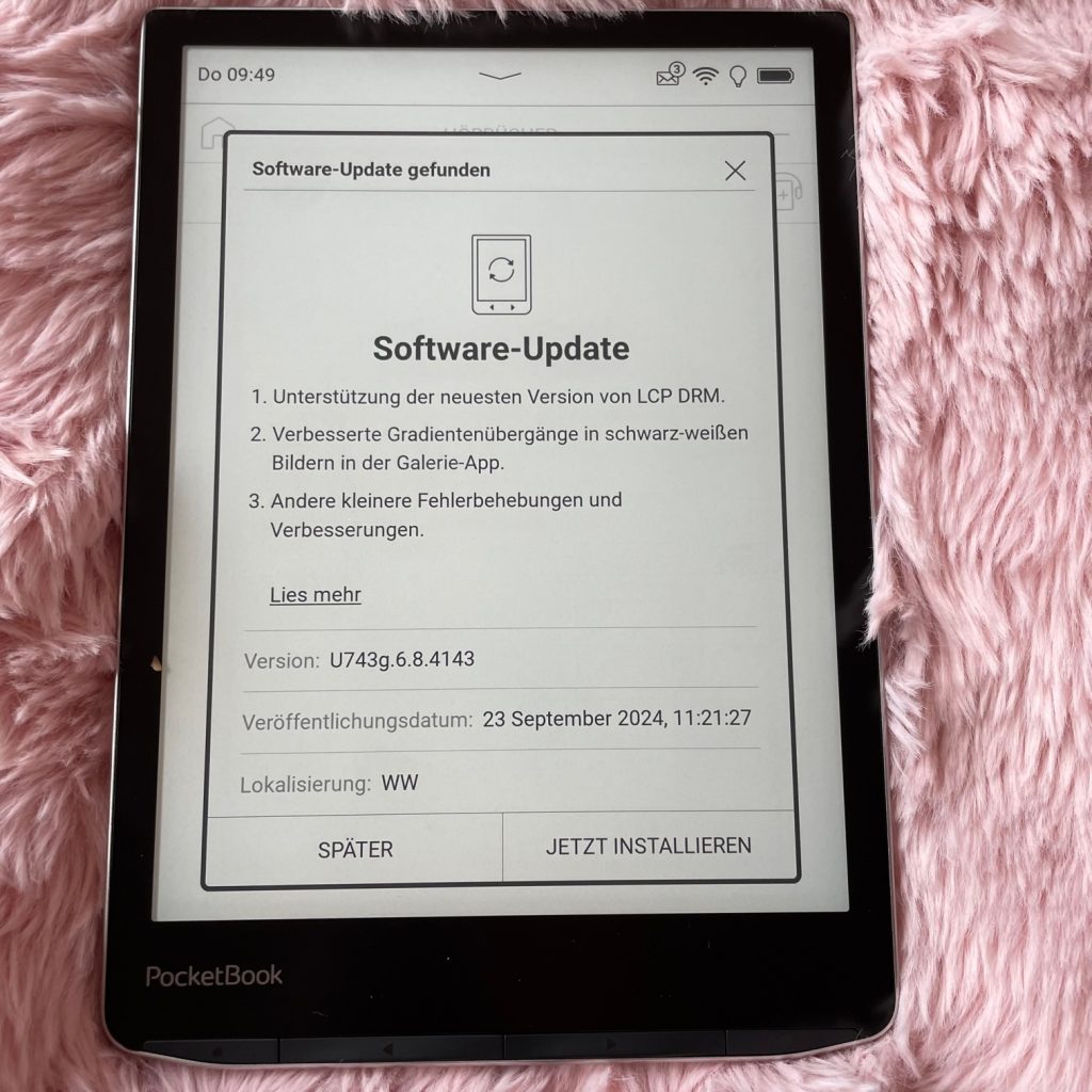 PocketBook InkPad 4 Update