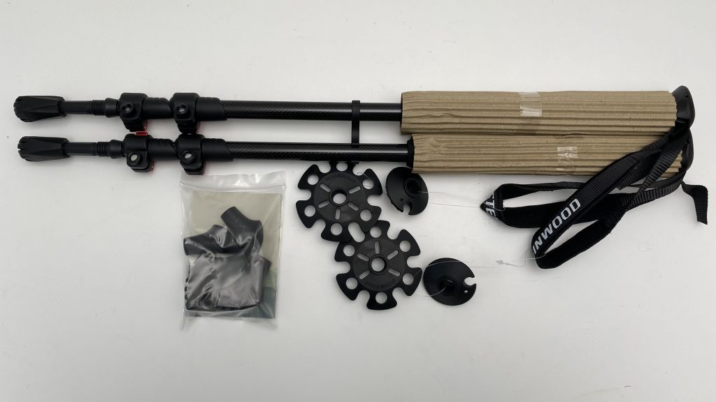 Steinwood Premium Carbon Wanderstöcke Lieferumfang