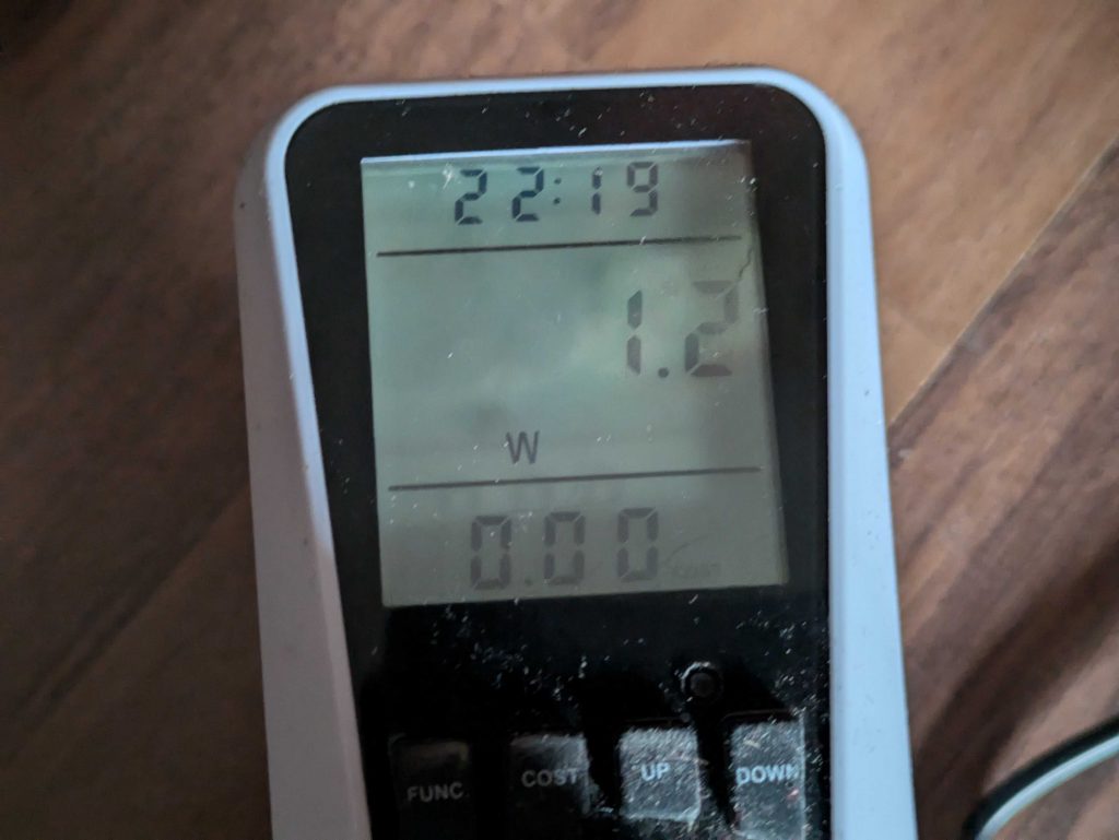 Stromverbrauch der Tapo C200 Überwachungskamera