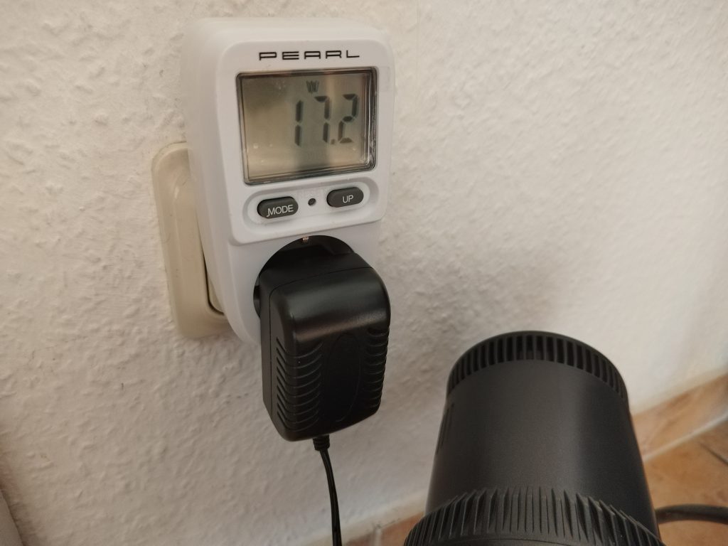 Stromverbrauch-des-Proscenic-P11-Saugwischer-beim-Laden
