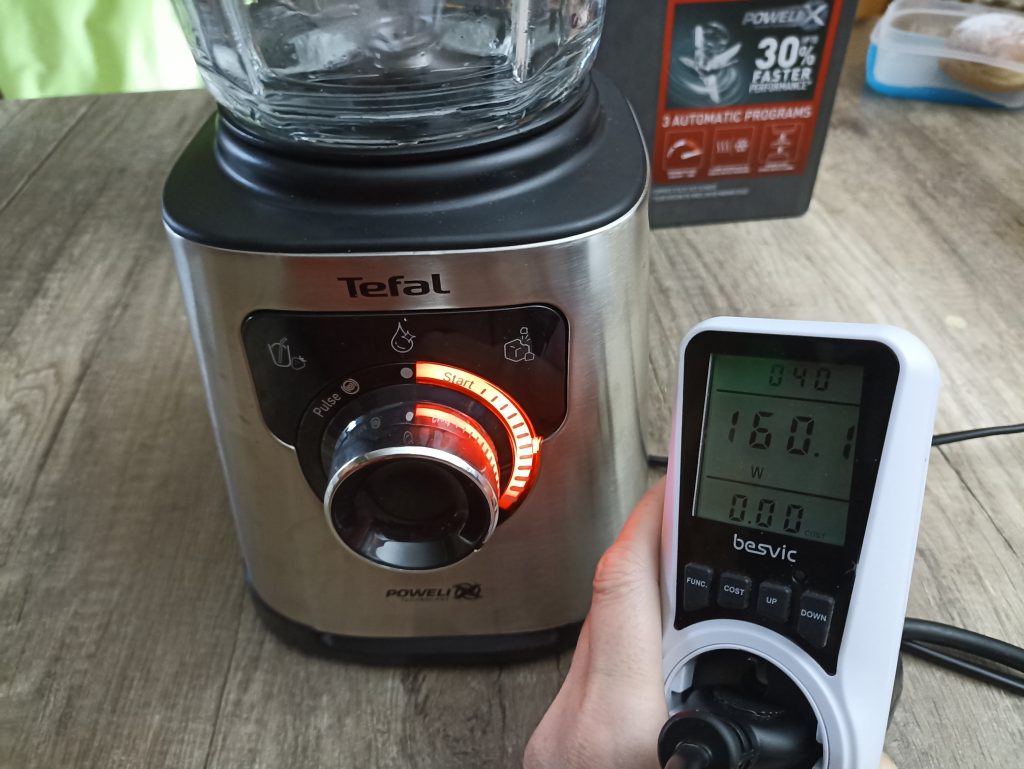Tefal PerfectMix+ BL82AD Standmixer, Messen der Leistung in Watt