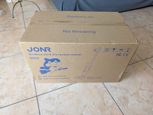 Verpackung des JONR ED12 Saugwischers von vorne