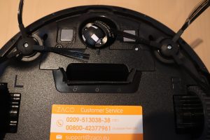 Zaco V5x Staubsauger-Roboter Seitenbürsten und Öffnung