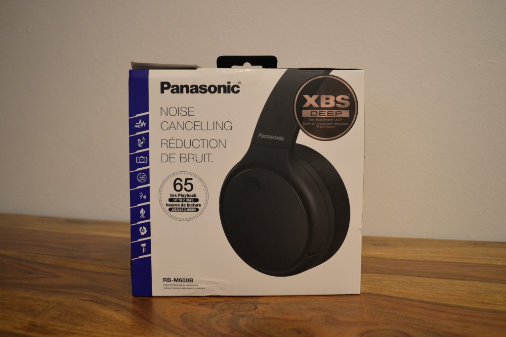 Panasonic RB-M600BE-K Over-Ear-Kopfhörer Verpackung Hinten