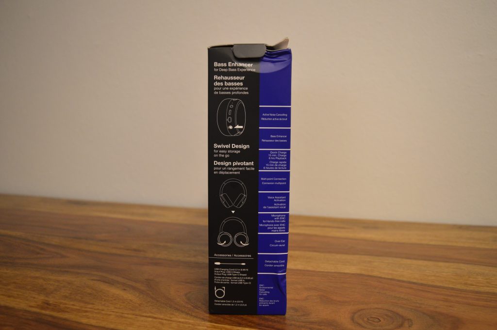 Panasonic RB-M600BE-K Over-Ear-Kopfhörer Verpackung Rechts