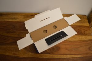 Panasonic RB-M600BE-K Over-Ear-Kopfhörer Verpackung geöffnet