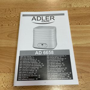 ADLER AD 6658 Dörrautomat Anleitung